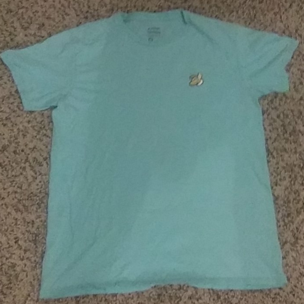 Light blue shirt with tiny banana